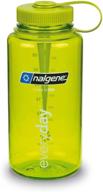 бутылка для воды nalgene tritan wide mouth, 32 унции, без содержания бисфенола a - зеленая логотип