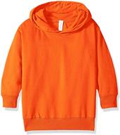 👦 clementine apparel little toddler unisex soft fleece pullover hooded sweatshirt: perfect for girls and boys logo