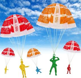 img 1 attached to 🌈 Outdoor Children's Birthday Parachute Toss