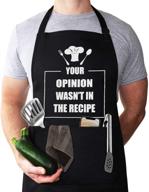 👨 hilarious chef apron for men & women, waterproof & oilproof funny cooking apron with 2 tool pockets, adjustable neck strap - ideal for cooking, grilling, birthday gifts for men logo