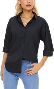 img 2 attached to Mliyasan Womens Striped Collared Blouses Outdoor Recreation in Outdoor Clothing