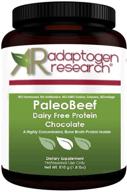 adaptogen research paleo chocolate beef protein powder - pure grass-fed collagen peptides, 30 servings logo