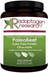 img 3 attached to Adaptogen Research Paleo Chocolate Beef Protein Powder - Pure Grass-Fed Collagen Peptides, 30 Servings