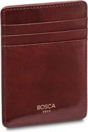 top-rated bosca deluxe front pocket wallet for stylish men's accessories logo