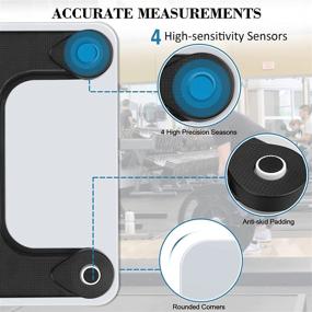 img 3 attached to 📱 Digital Body Weight Scale with Step-On Technology and Easy Read Backlit LCD Display - 400lb Capacity, 6mm Tempered Glass