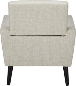 img 2 attached to 🪑 Sienna Mid-Century Modern Fabric Club Chair by Christopher Knight Home - Beige Elegance at Its Finest!