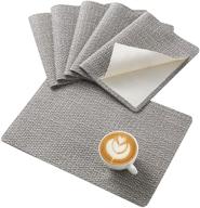 tineeba placemats моющиеся термостойкие, нескользящие логотип