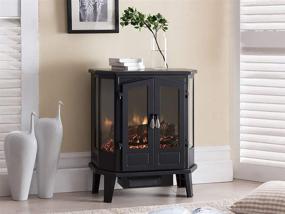 img 3 attached to HearthPro Black Indoor Infrared Stove Fireplace Heater - Freestanding 5-Sided, Model SP5621