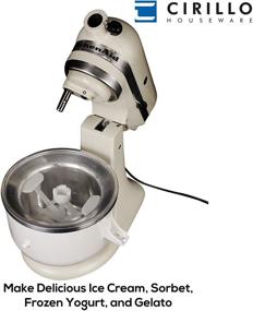 img 1 attached to 🍦 Cirillo Ice Cream Maker Attachment: Compare to KICA0WH, Fast & Flavorful Homemade Ice Cream, Compatible with 4.5 qt and 5 qt KitchenAid Mixers