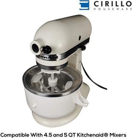 img 3 attached to 🍦 Cirillo Ice Cream Maker Attachment: Compare to KICA0WH, Fast & Flavorful Homemade Ice Cream, Compatible with 4.5 qt and 5 qt KitchenAid Mixers