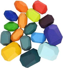 img 3 attached to 🌈 Разноцветный набор игрушек для стеклянных башен и балансировки от Marrywindix