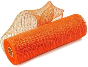 img 2 attached to 🍂 Versatile NBHH Thanksgiving Day Poly Mesh Ribbon: Metallic Fall Mesh Rolls for DIY Thanksgiving Decorations, Wreaths, Wrapping Craft – 4 Rolls
