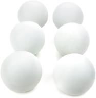 🥍 set of 6 regulation size white lacrosse balls with mesh storage bag by crown sporting goods logo