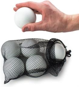 img 1 attached to 🥍 Set of 6 Regulation Size White Lacrosse Balls with Mesh Storage Bag by Crown Sporting Goods