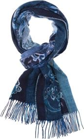 img 3 attached to 🧣 Stylish Acrylic Woven Paisley Scarf with Twisted Fringes - Accessories First