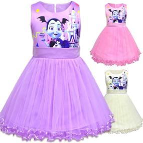 img 1 attached to PCLOUD Vampirina Printed Princess Cartoon Girls' Clothing