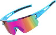 🕶️ polarized sunglasses for men and women - aoyikeji uv400 sports eyewear ideal for cycling, driving, running, fishing, golf, and hiking. logo