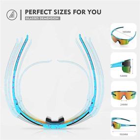 img 2 attached to 🕶️ Polarized sunglasses for men and women - AOYIKEJI UV400 sports eyewear ideal for cycling, driving, running, fishing, golf, and hiking.