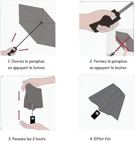 img 2 attached to WerFamily Transparent Folding Umbrella with Blossom Design