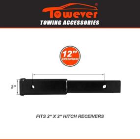 img 3 attached to Towever 84433 Trailer Hitch Extension: 12-inch Length, 3,500 lbs. GTW - Review and Buy