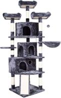 hey-brother xl size cat tree: multi-level activity center with scratching posts, cozy perches, caves - ideal for kittens and gig cats logo