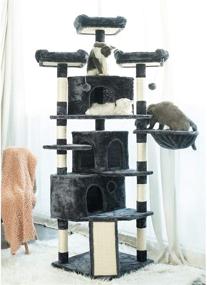 img 2 attached to Hey-brother XL Size Cat Tree: Multi-Level Activity Center with Scratching Posts, Cozy Perches, Caves - Ideal for Kittens and Gig Cats