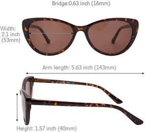 img 2 attached to 🕶️ EYEGUARD Vintage Cateye Invisible Bifocal Reading Sunglasses for Women - UV400 Protection, Outdoor Spring Hinge Sun Reader Glasses