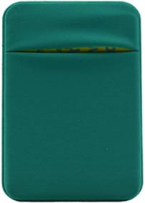 img 3 attached to Arlgseln Neoprene Cell Phone Card Holder: Stick-on Wallet for iPhone 13 Pro Max, Samsung S21 Ultra, and LG - Green