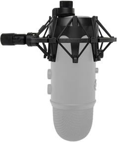 img 2 attached to 🎙️ Черный шок-маунт для микрофонов Blue Yeti от Knox Gear