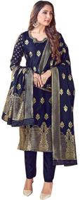 img 4 attached to Pakistani Readymade Banarasi Dupatta Stitched Women's Clothing