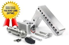 img 3 attached to 🚚 Weigh Safe LTB8-2.5, 8-Inch Drop 180 Hitch with 2.5-Inch Shank/Shaft, Adjustable Aluminum Trailer Hitch and Ball Mount, Stainless Steel Combo Ball (2-Inch and 2-5/16-Inch) with Double-pin Key Lock