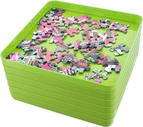 img 4 attached to Jigitz Jigsaw Puzzle Sorter Trays