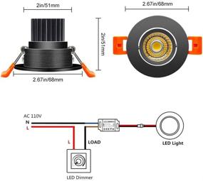 img 1 attached to Enhanced Ambiance: Dimmable Downlight Recessed Lighting for Ceilings