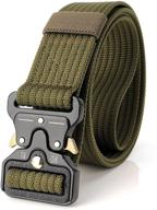 🎖️ ultimate tactical military duty: quick-release men's accessories & belts for heavy-duty webbing logo