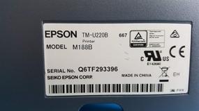 img 1 attached to Epson TM-U220B Dot Matrix Receipt Printer with Ethernet, Auto Cutter, and Power Supply Included