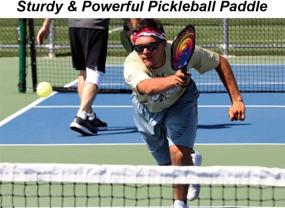 img 3 attached to 🏓 USAPA Approved Pickleball Paddle Set of 2 - Panel Sound Fiberglass Pickleball Paddles, Lightweight Rackets with Carrying Case, Cooling Towels & Indoor Balls