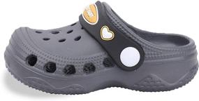 img 1 attached to Unisex Water Shoes Sandals for Boys and Girls - Classic Garden Clogs Beach Slip-Ons