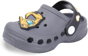 img 3 attached to Unisex Water Shoes Sandals for Boys and Girls - Classic Garden Clogs Beach Slip-Ons