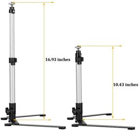 img 1 attached to 📚 Adjustable Tabletop Teaching Stand with Photo Copy Pico Projector and Overhead Phone Mount for Live Streaming, Baking Crafting Demo, Online Video, and Draw Recording