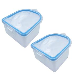 img 4 attached to 🧤 Acetone-Proof Nail Soaking Bowls (2Pcs) for Gel Polish & Acrylic Nail Removal - Ideal for Home and Salon Use