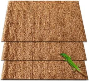 img 4 attached to 🐊 ZeeDix Natural Coconut Fiber Reptile Carpet Mat: Premium Pet Terrarium Substrate Liner for Various Reptiles and Small Animals
