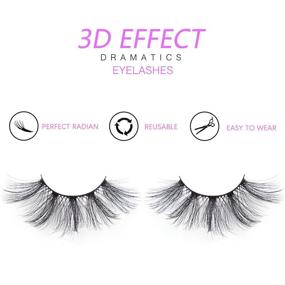 img 2 attached to Kisslily Dramatics Eyelashes Reusable Suitable