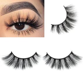img 4 attached to Kisslily Dramatics Eyelashes Reusable Suitable