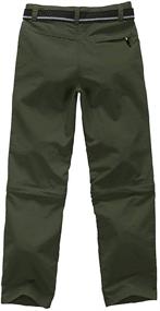 img 2 attached to Pants Youth Outdoor Convertible Camping Trousers Boys' Clothing in Pants