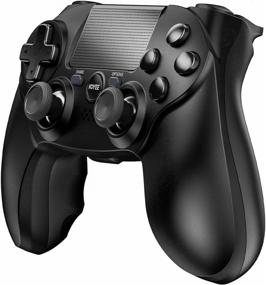 img 4 attached to 🎮 VOYEE Wireless Gamepad for Playstation 4 | Dual Vibration, Motion Control | Upgraded Joystick | Close to Original PS4 Controller (Black)