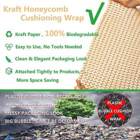 img 3 attached to 🌱 Eco-Friendly Wowxyz Honeycomb Recycled Wrapping Greenwrap: Innovative Sustainable Gift Packaging