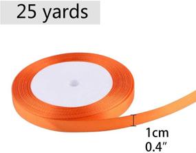 img 1 attached to 🎃 Halloween Double Face Curling Satin Ribbon - Coopay 6 Rolls, 2/5 Inches x 150 Yards, for Gift Wrapping, Balloon Decoration, Halloween Party Favors (Orange, Black, Purple)