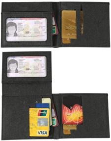 img 3 attached to Minimalist Travel Bifold Wallet C Brown Men's Accessories for Wallets, Card Cases & Money Organizers