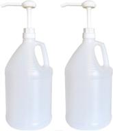 gallon jug with pump: a convenient set of 2 by nicebottles for easy dispensing logo