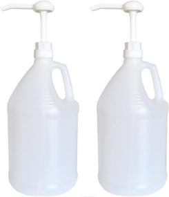 img 1 attached to Gallon Jug with Pump: A Convenient Set of 2 by nicebottles for Easy Dispensing